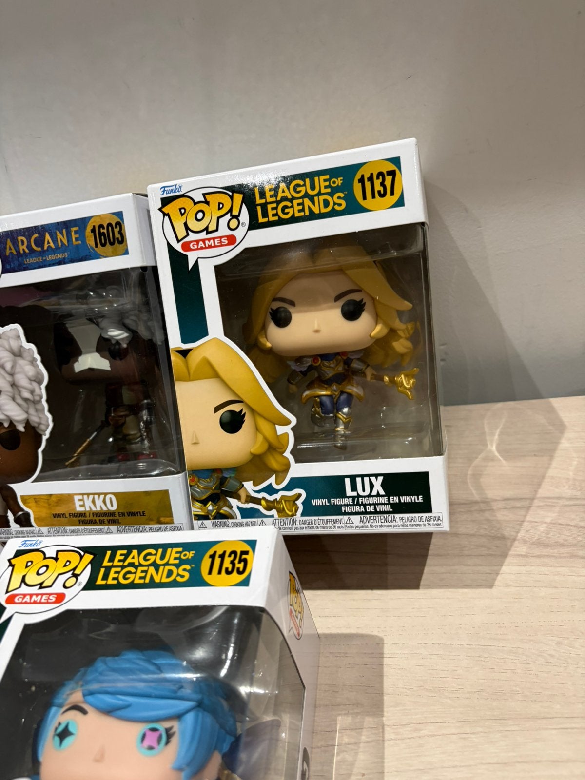 Funko Pop! League of Legends Jinx, Ekko, Lux, Gwen & Teemo, Funko Europe, Ophalen of Verzenden, Zo goed als nieuw, 4th floor, 1 Queen Caroline St, London W6 9YN, Verenigd Koninkrijk