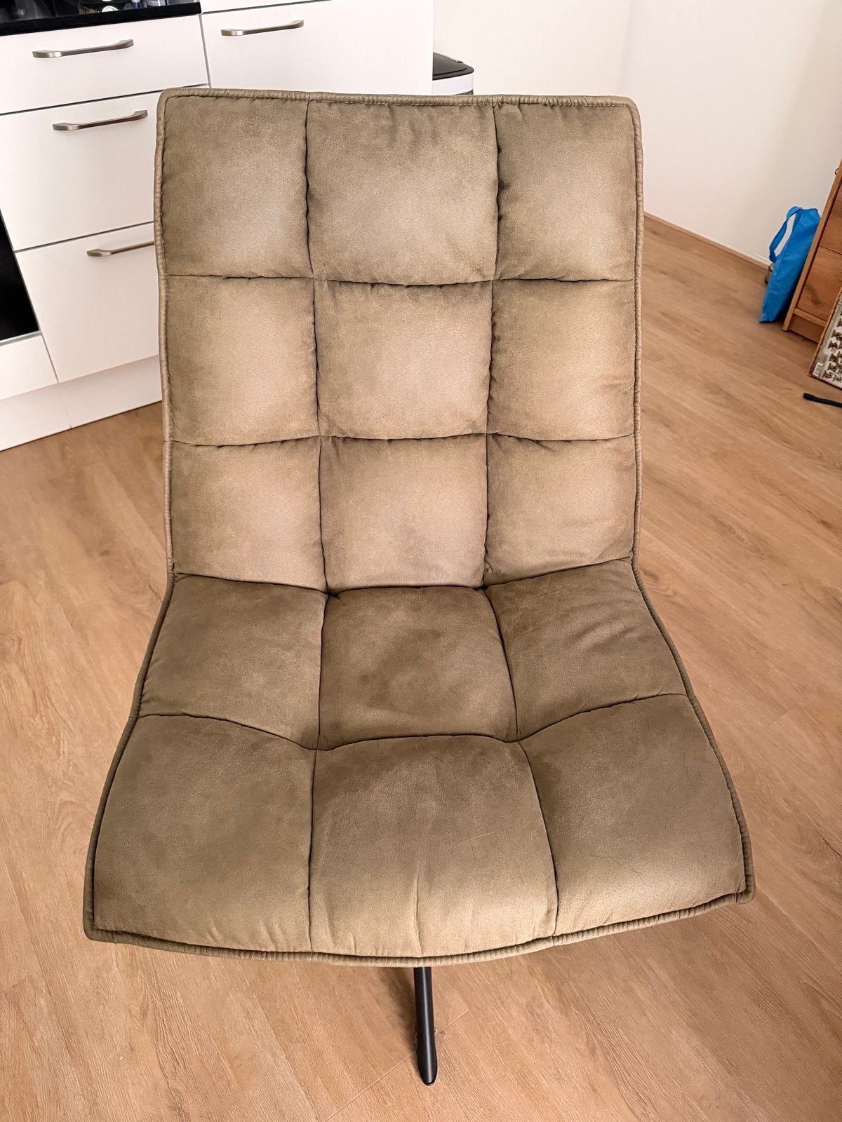 Groene Draai Fauteuil, Huis en Inrichting, Fauteuils, Ophalen, Gebruikt, Minder dan 75 cm, Stof