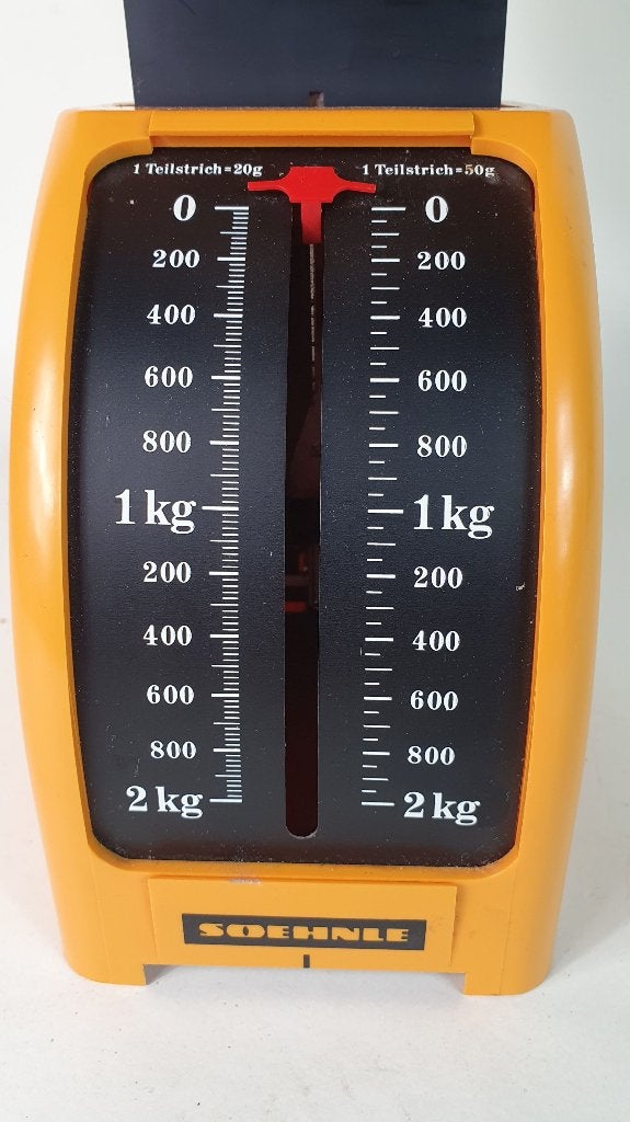 Soehnle retro vintage keukenweegschaal, oranje, 2kg. 8A9, Tweedehands verkoop, Tweedehands verkoop, Gebruikt, Ophalen of Verzenden