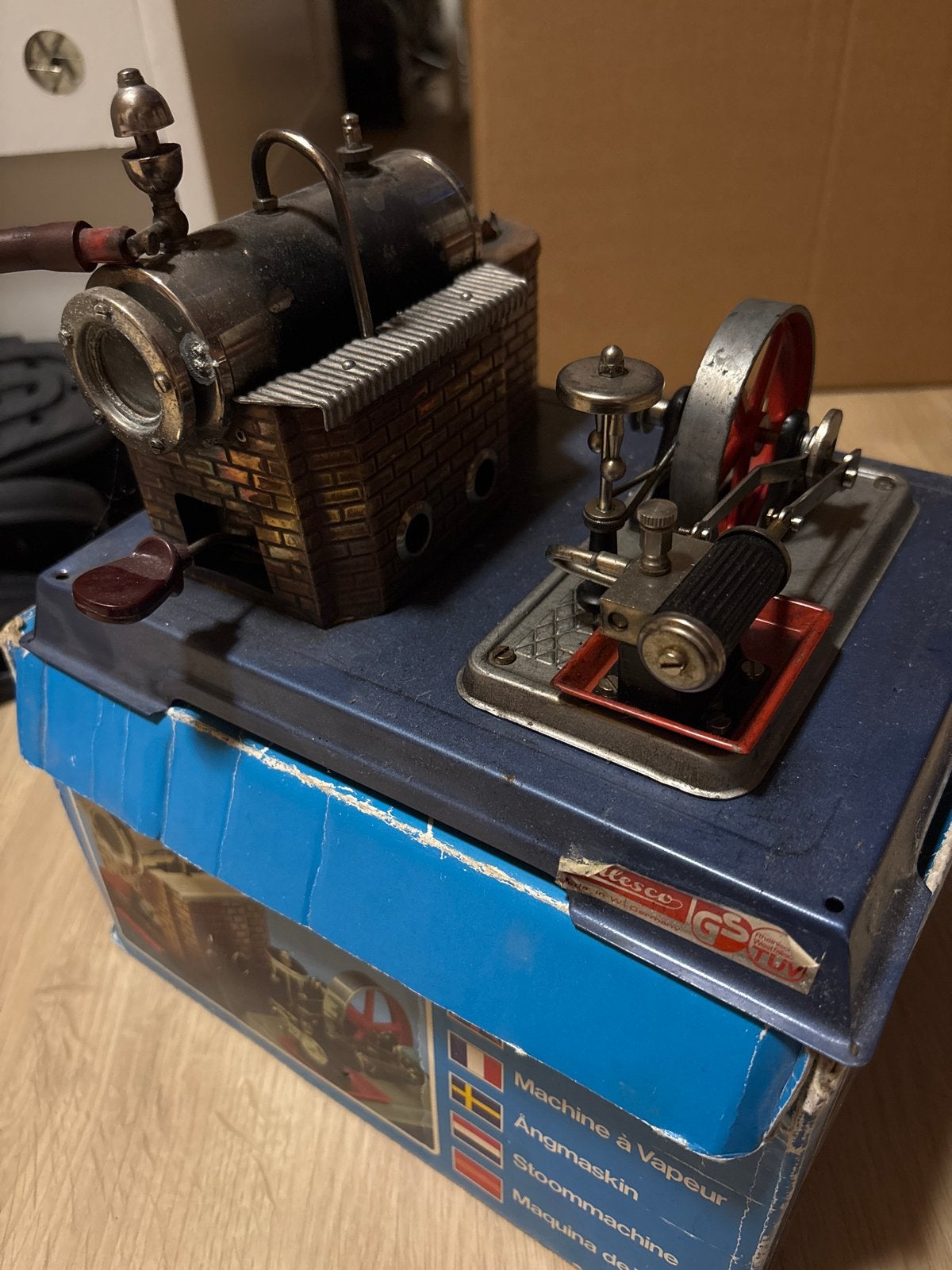 Wilesco D10 Stoommachine - gebruikt, Overige merken, Gebruikt, Ophalen of Verzenden, Groter dan 1:32