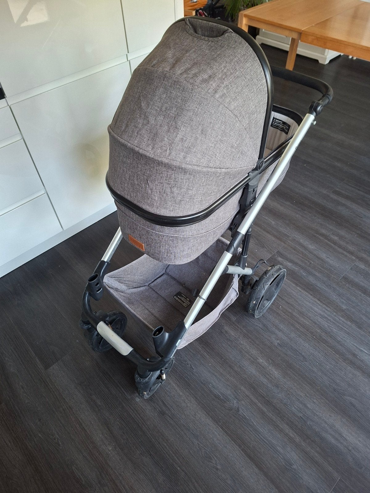 Beeyu Titanium Orion Duo Kinderwagen - Complete Set, Ophalen, Gebruikt, Overige merken, Duowagen