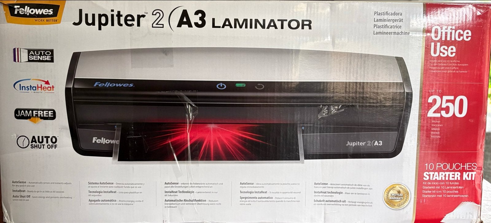 Fellowes Jupiter 2 A3 Laminator - Nieuw in verpakking, Ophalen, Nieuw in verpakking, Overige typen