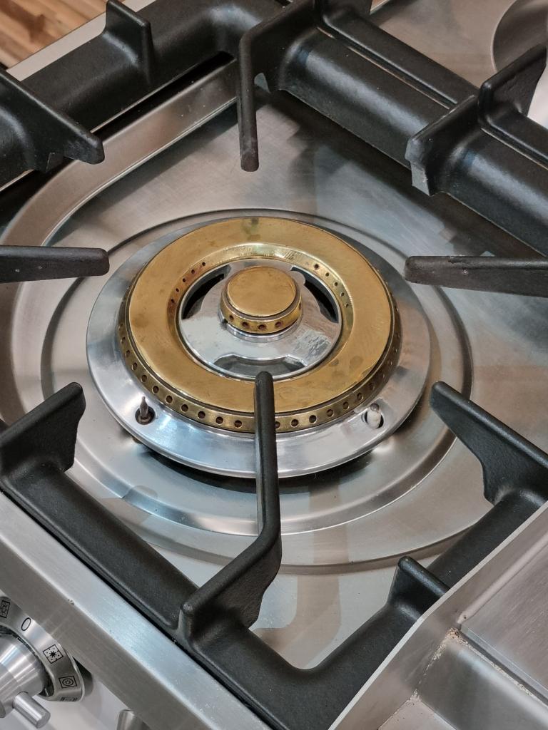 Luxe Fornuis Boretti 100cm wit + rvs 5 pits frytop 2ovens, Niet ingevuld, 60 cm of meer, Niet ingevuld, Ophalen of Verzenden