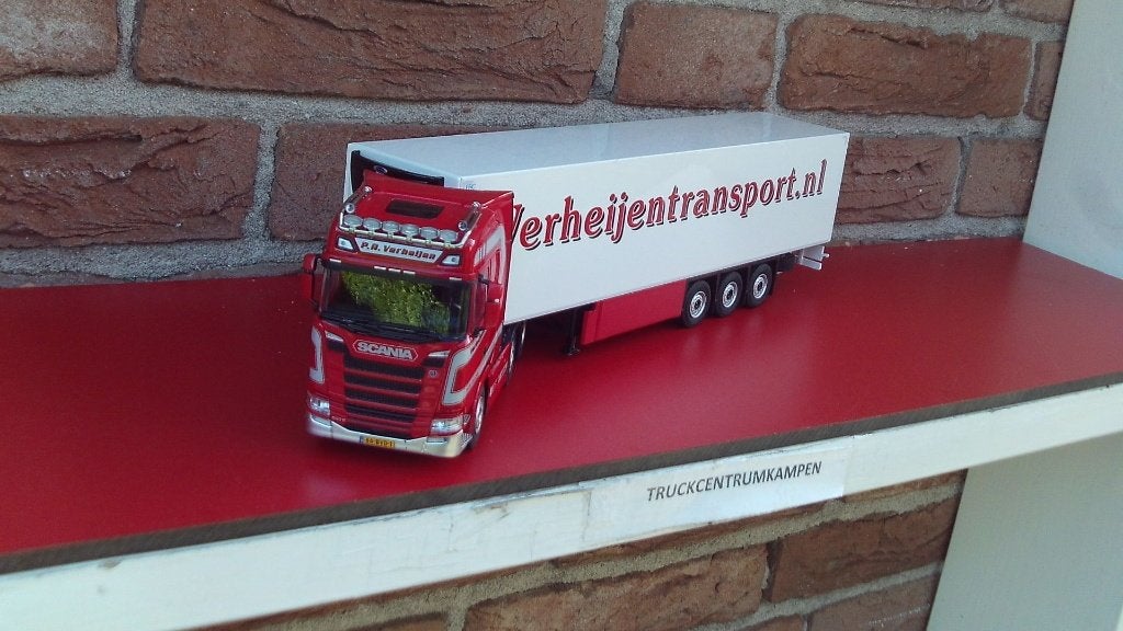 Cavallino  Scania  met  koeloplegger   van  Verheijen., Hobby en Vrije tijd, Ophalen of Verzenden, Nieuw, Bus of Vrachtwagen, Tekno