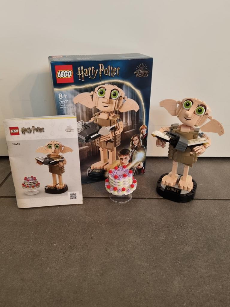 LEGO Harry Potter Dobby 76421 COMPLEET + DOOS, Ophalen of Verzenden, Zo goed als nieuw