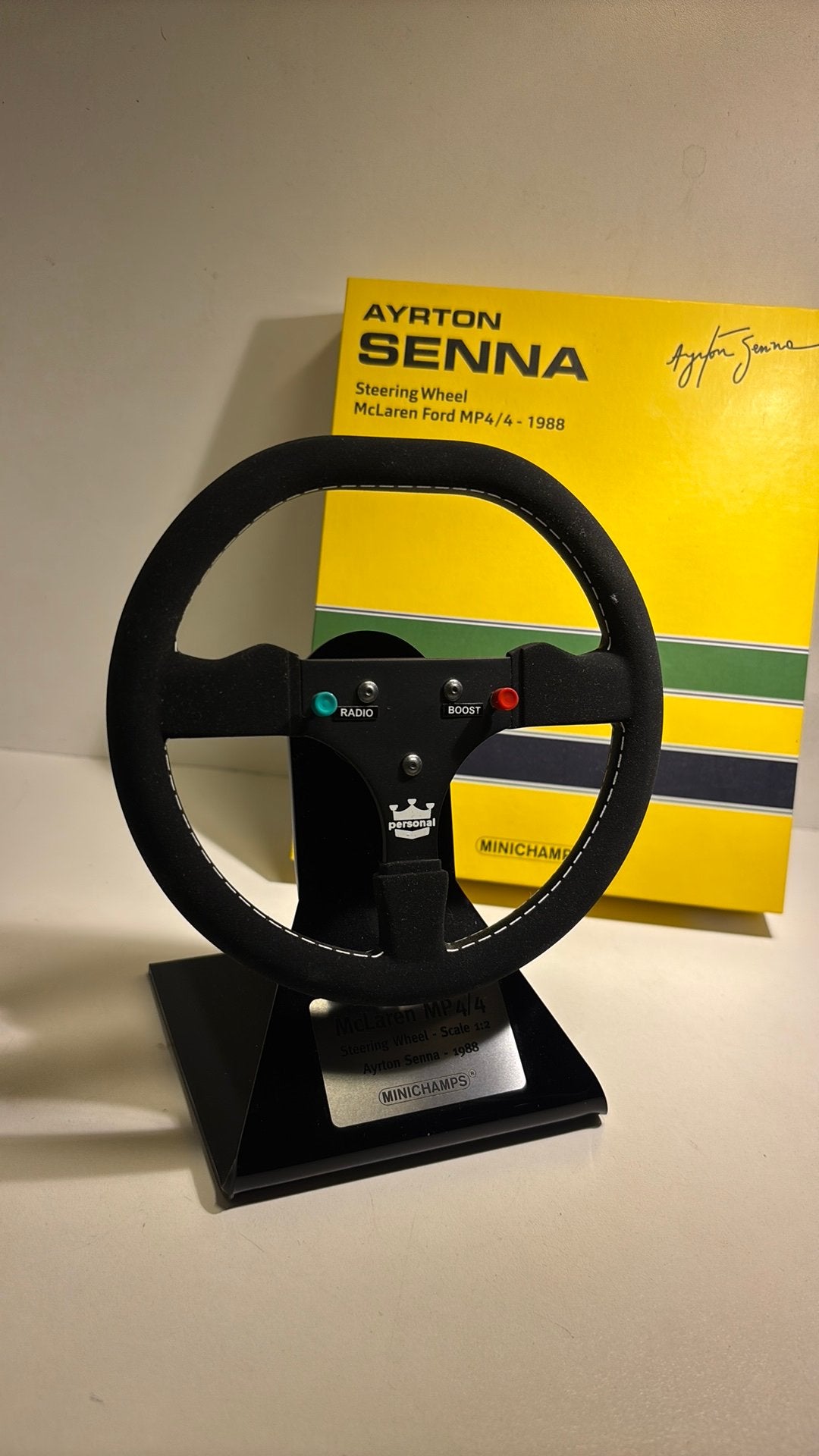 F1 steering wheel McLaren ford mp4/4 1988 senna minichaps, Auto, A, A, 1:5 t/m 1:8