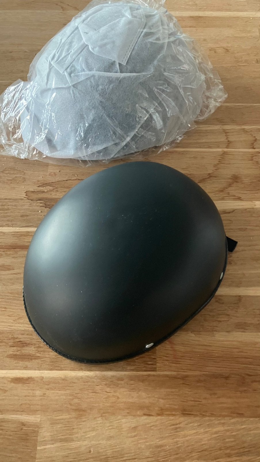 Stoere brommer motorhelm fietshelm, Fietsen en Brommers, Ophalen of Verzenden, Nieuw, Medium