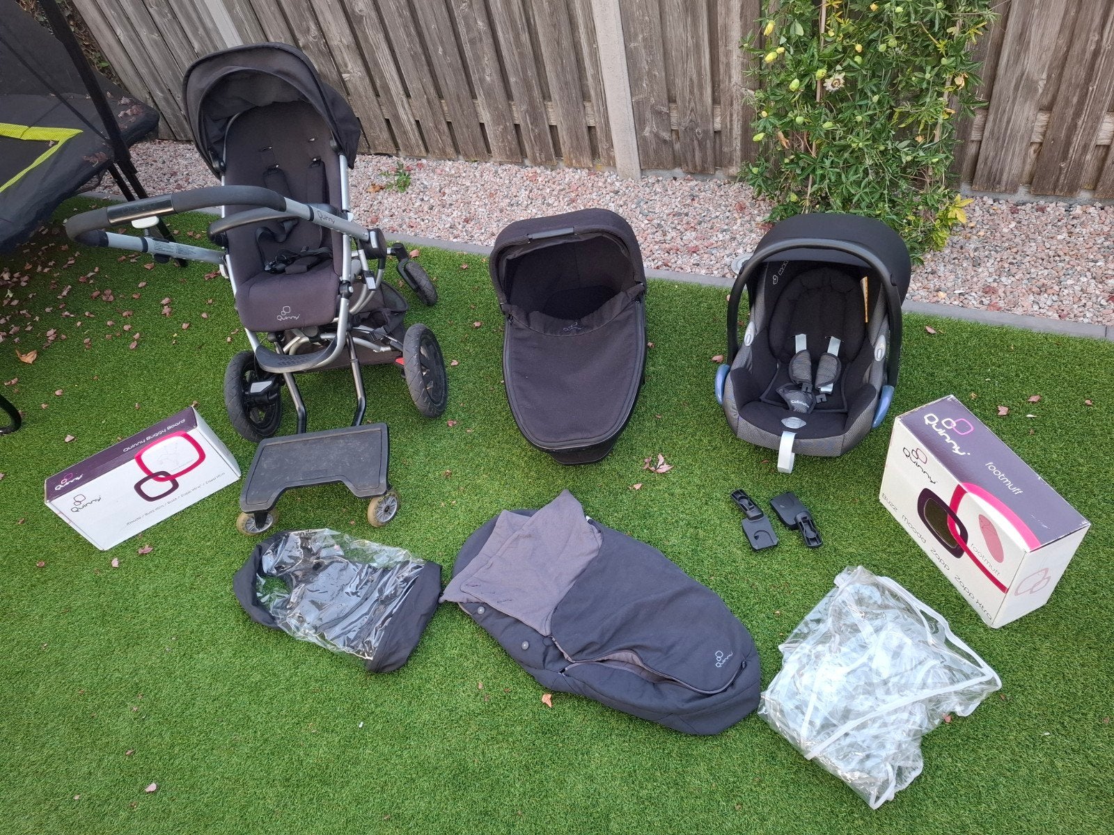 Quinny kinderwagen met toebehoren, Gebruikt, Verstelbare duwstang, Quinny, Ophalen