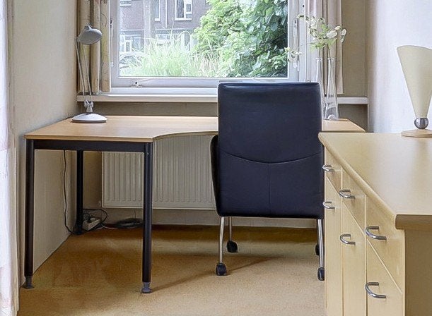 IKEA Hoekbureau - 120x160 cm, links 60, rechts 80, 160 cm, Gebruikt, 120 cm, In hoogte verstelbaar