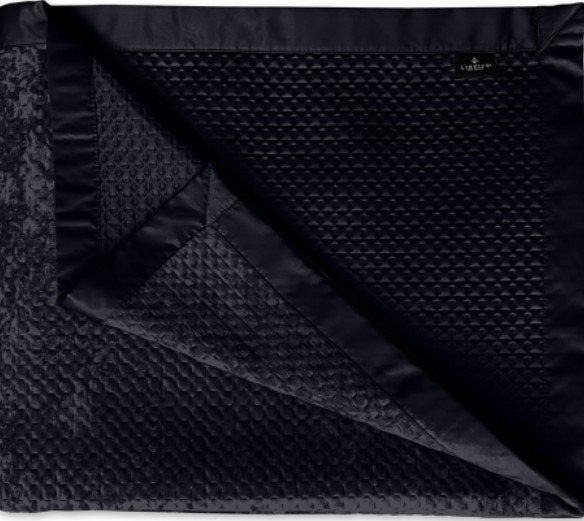 Beddensprei Black Velvet, Ophalen, Lits-jumeaux, Zwart, Overige materialen