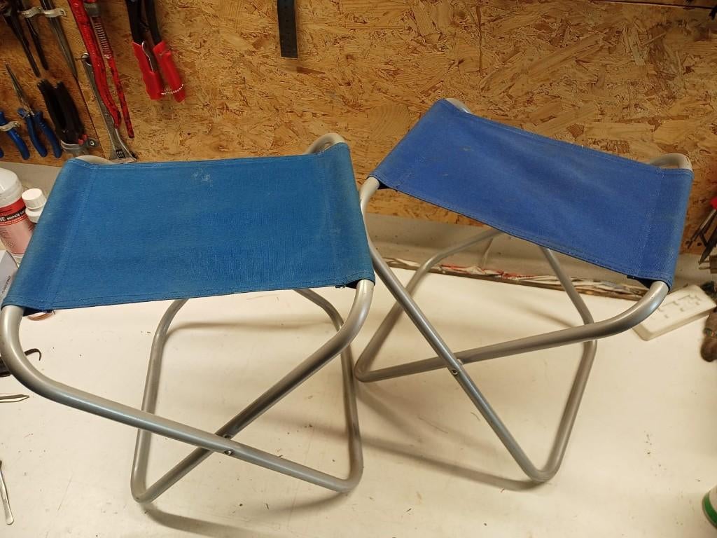 Twee Klapkrukjes, Ophalen of Verzenden, Gebruikt, Overige