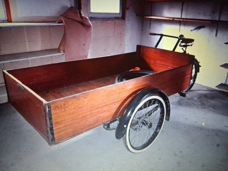 Bakfiets, Ophalen, Terugtraprem, Gebruikt, Goederen
