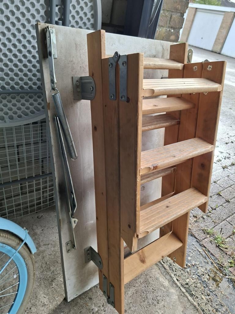 zolder trap, Ophalen, Gebruikt