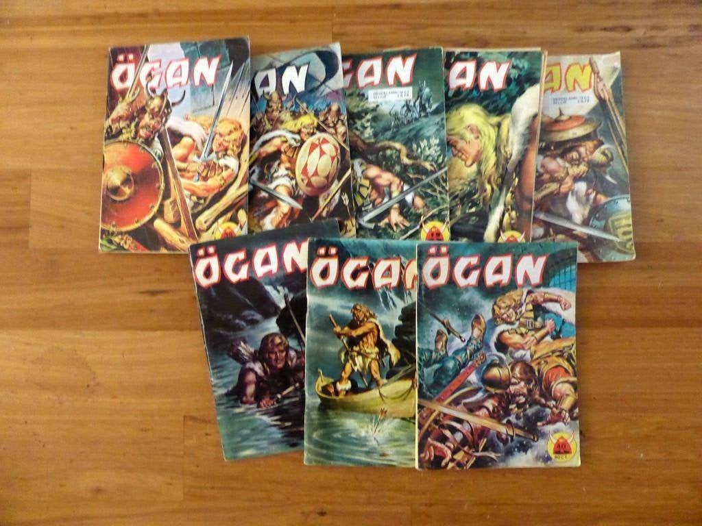 ÖGAN - 8 stripboekjes - OGAN, Meerdere stripboeken, Ophalen of Verzenden, Gelezen