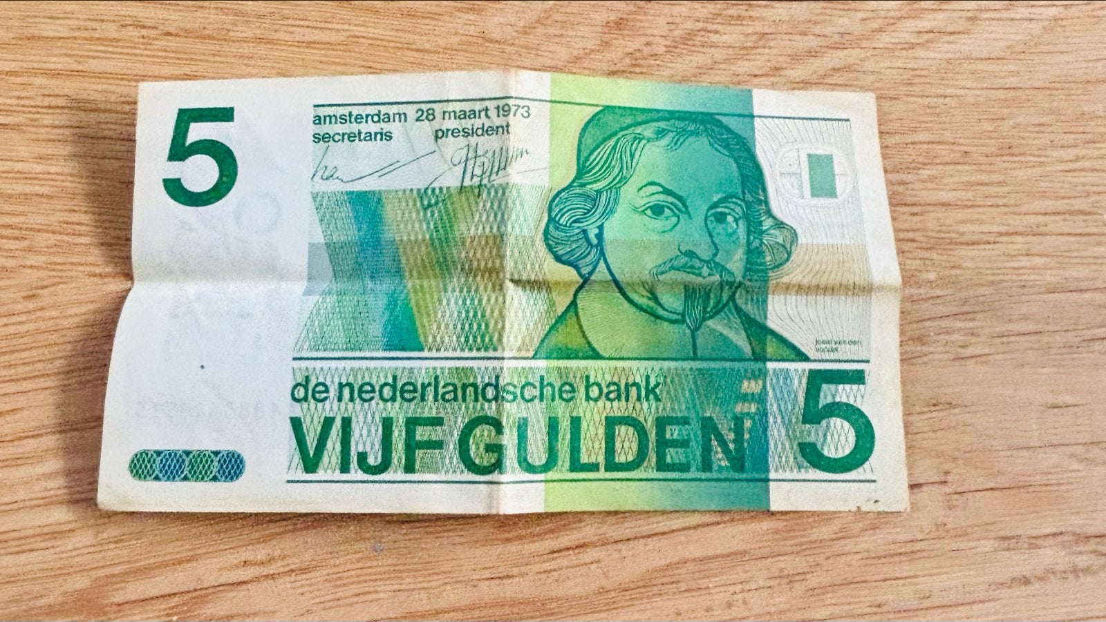 5 Gulden biljet uit 1973 - De Nederlandse Bank, Ophalen of Verzenden, 5 gulden, Los biljet