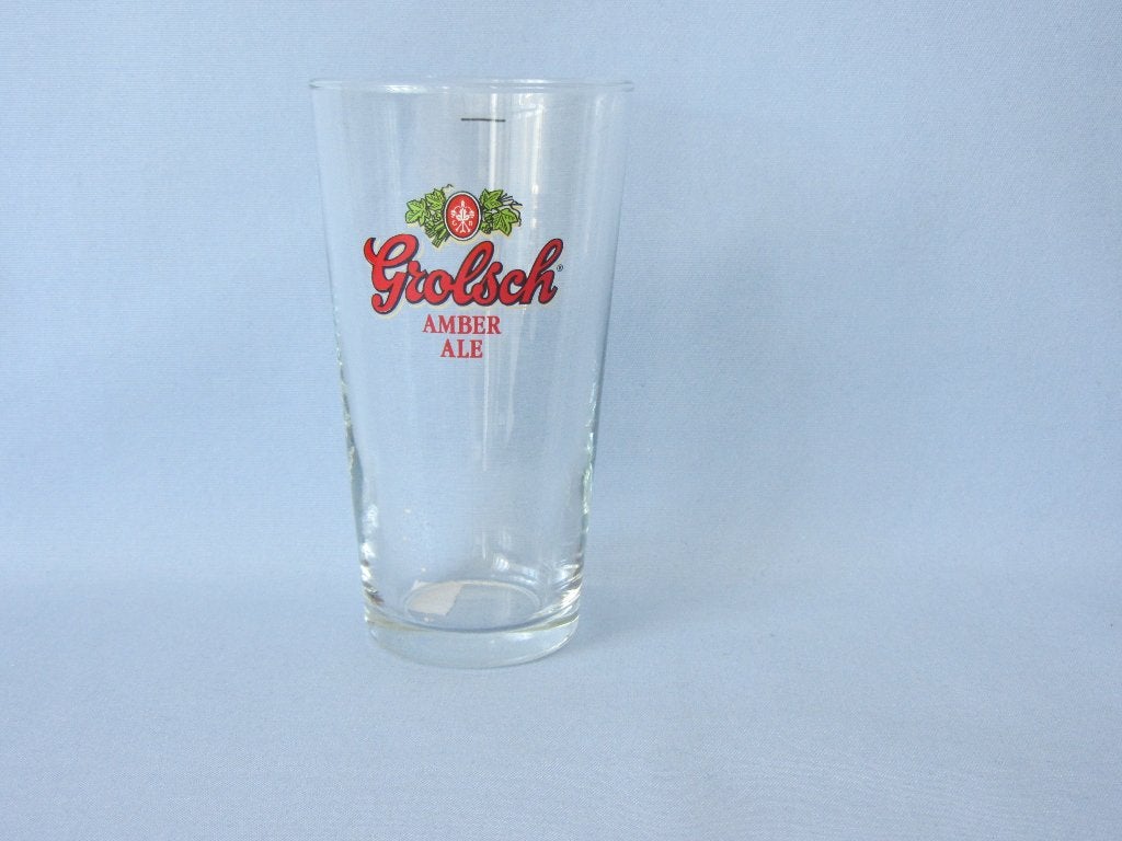 grolsch amber ale glas (normale schout), Ophalen of Verzenden, Zo goed als nieuw, Glas of Glazen, Grolsch