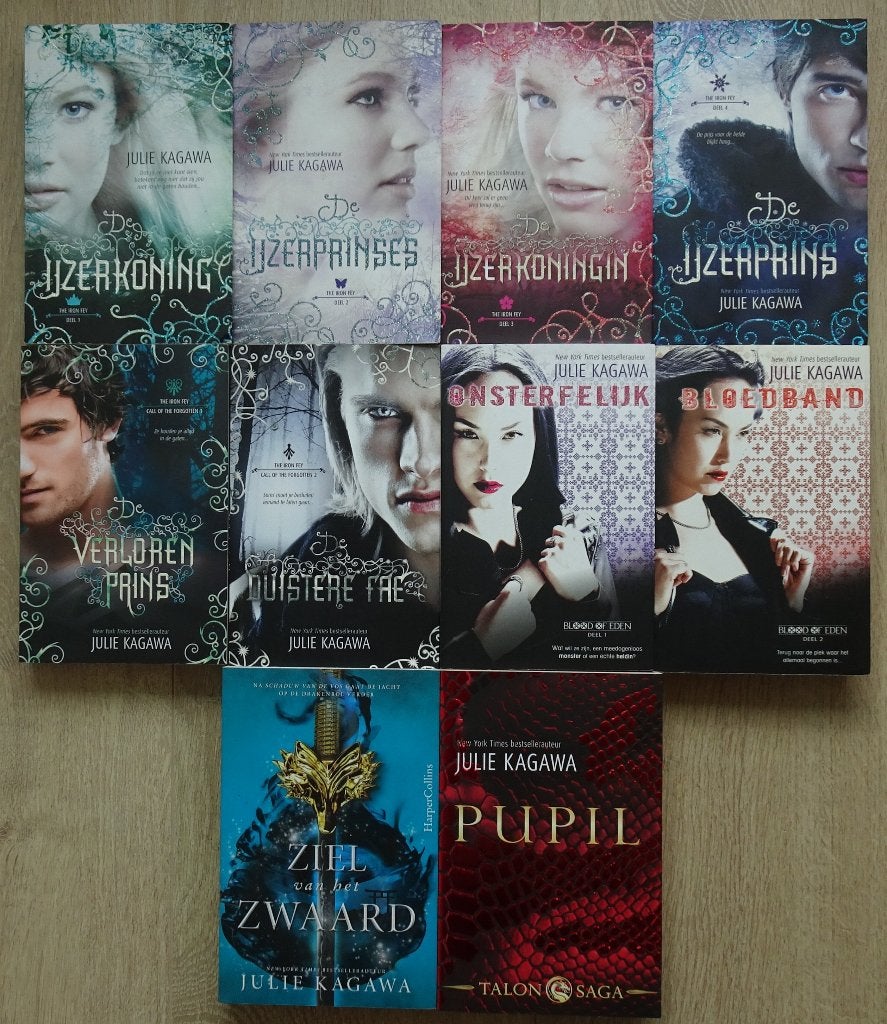 Julie Kagawa 10x - The iron fey, Blood of Eden ea, Boeken, Fantasy, Zo goed als nieuw, Ophalen