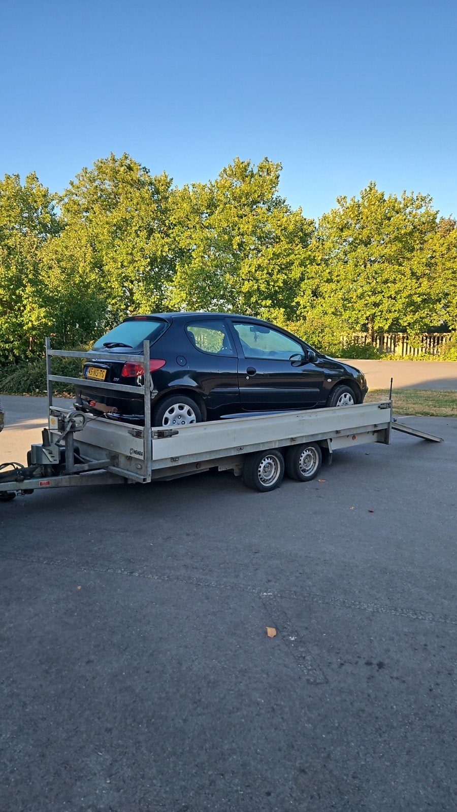 Peugeot 206 1.4 X-line 3D 2004 Zwart, Auto's, Voorwielaandrijving, 31 €/maand, 4 cilinders, Zwart