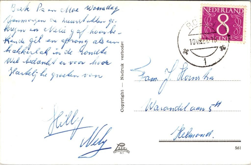Groeten uit Paterswolde - 6 ansichtkaarten jaren 50 60, Verzenden, 1940 tot 1960, Gelopen, Drenthe