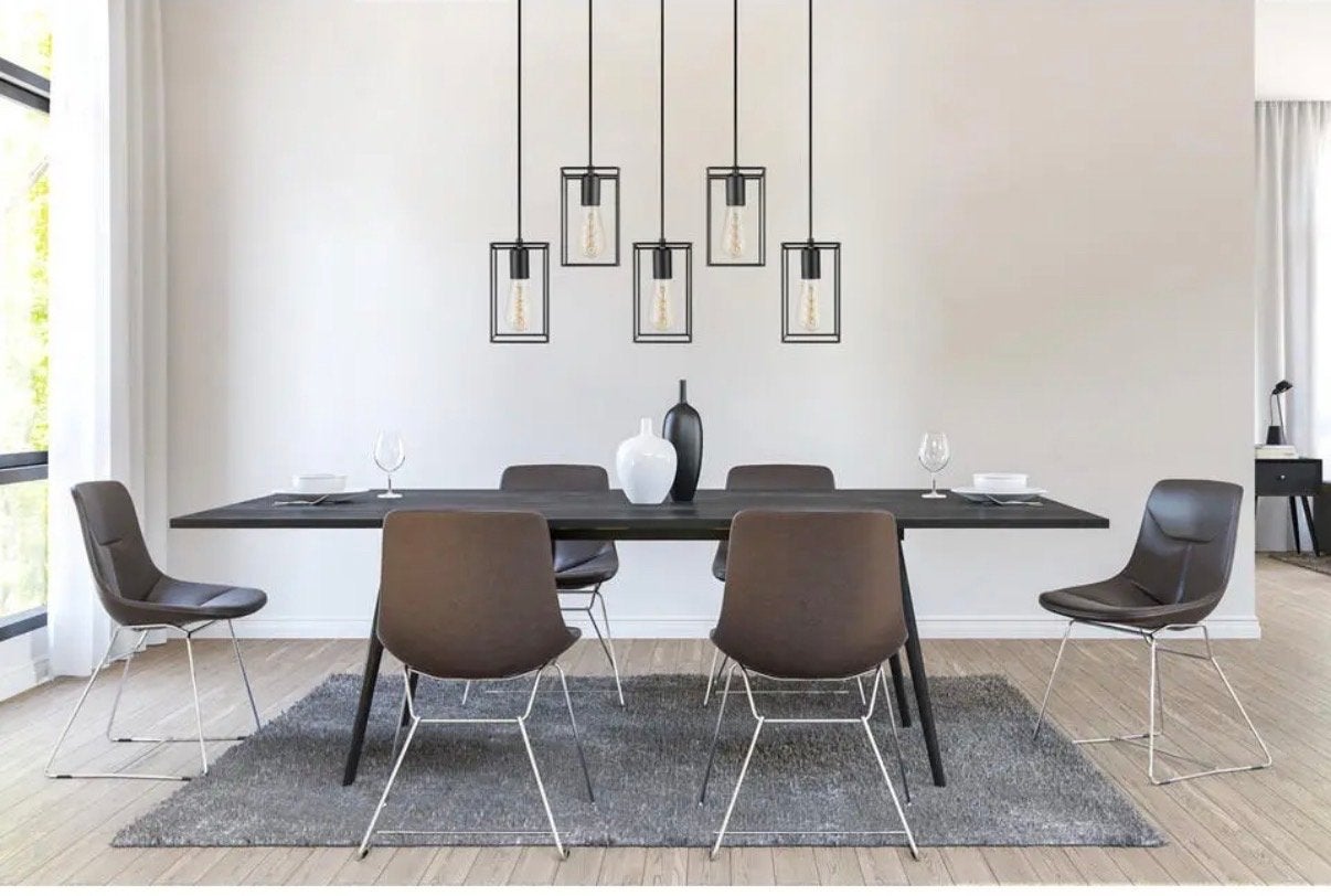 Nieuw! Lifa Living Hanglamp Emile - 5-lichts - Zwart, Ophalen of Verzenden, Nieuw, Metaal, E27 (groot)