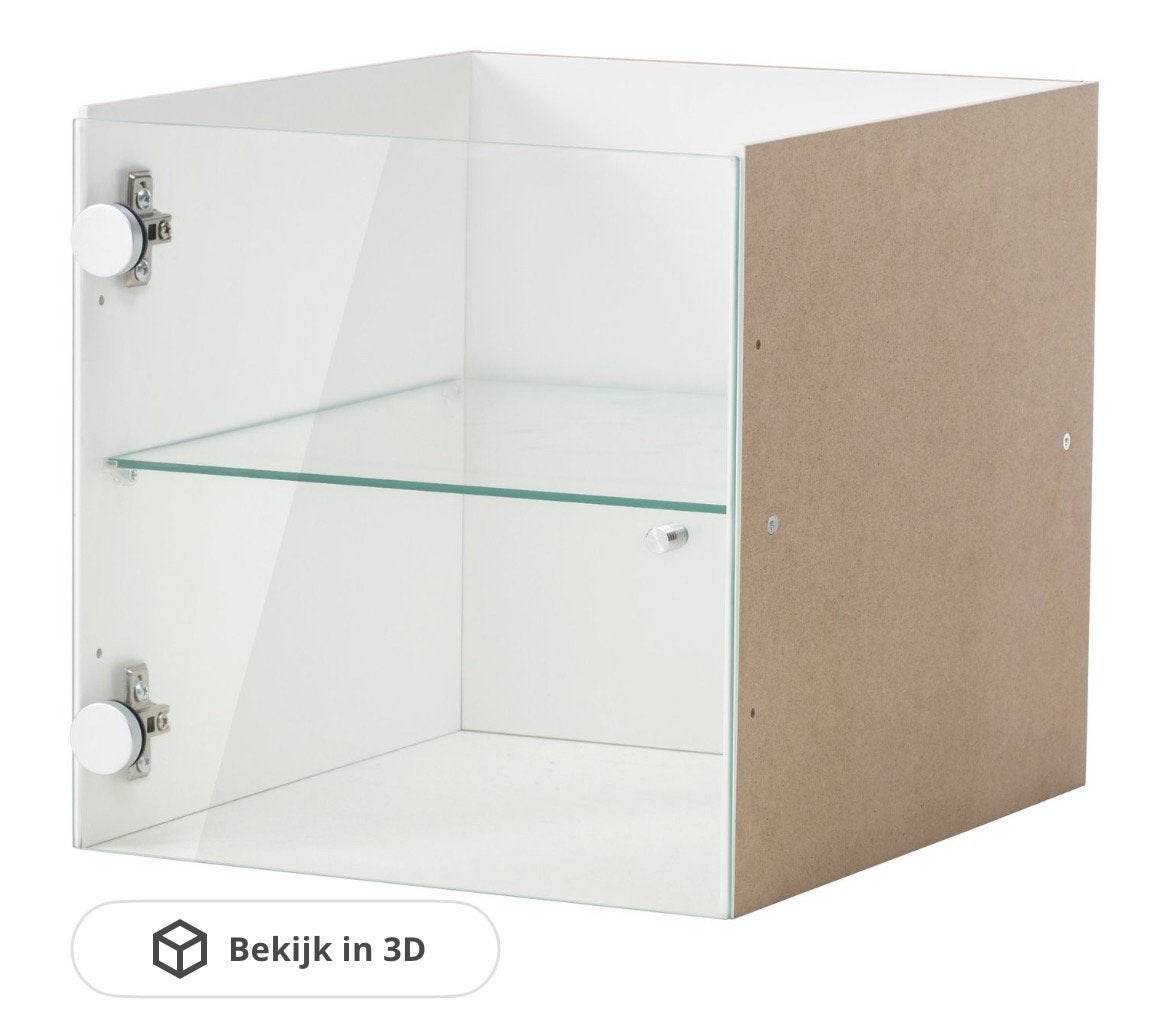 Kallax inzet vitrine, Huis en Inrichting, Ophalen, Zo goed als nieuw