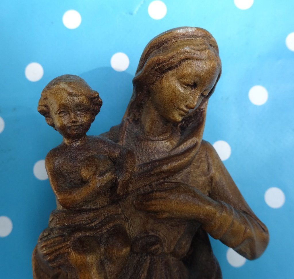 Sebastian Poll Mittenwald Duitsland: handgesneden Maria, Antiek en Kunst, Ophalen of Verzenden