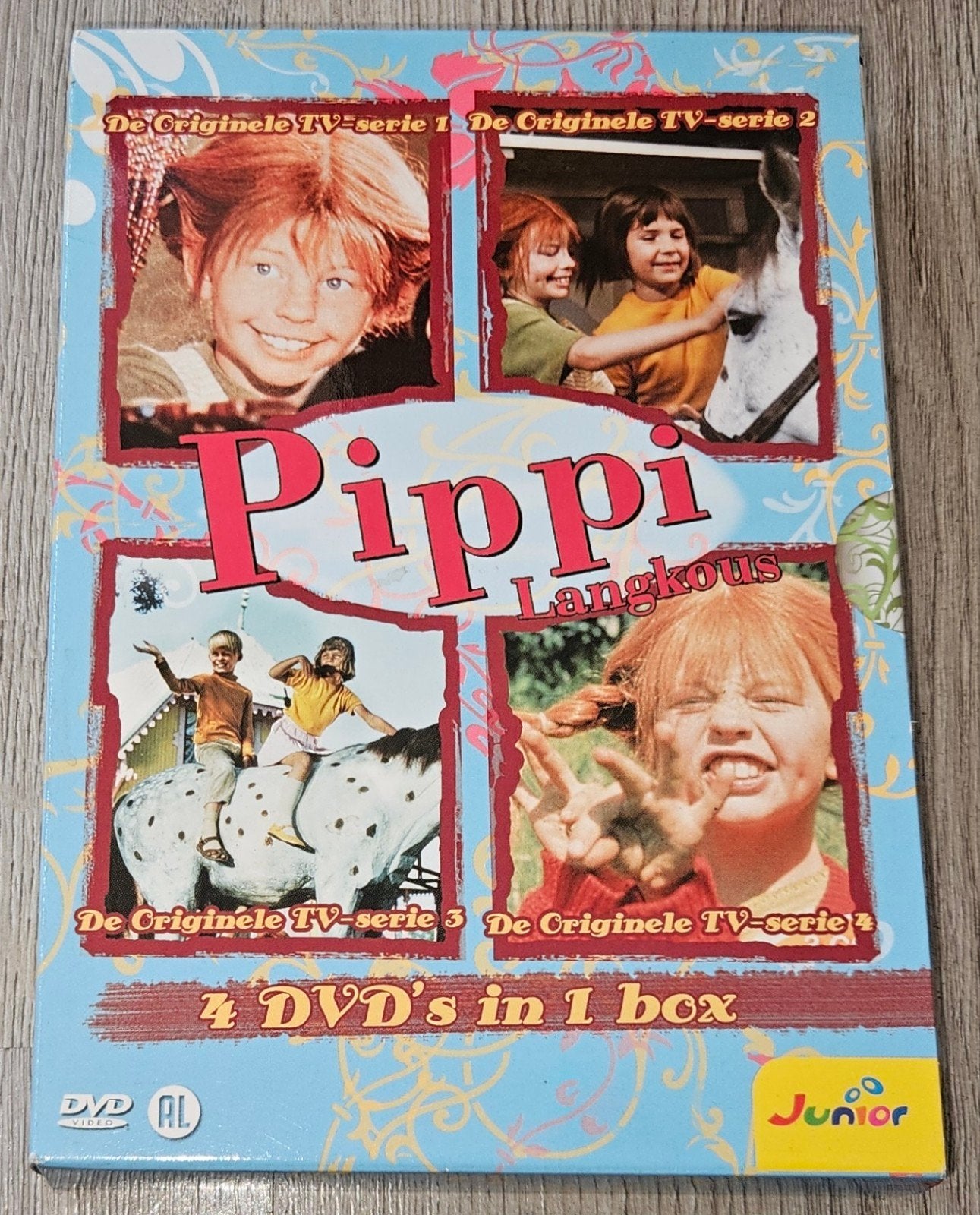 Pippi Langkous - De Originele TV-serie - 4 DVD's in 1 box, Alle leeftijden, Ophalen of Verzenden, Zo goed als nieuw, Avontuur