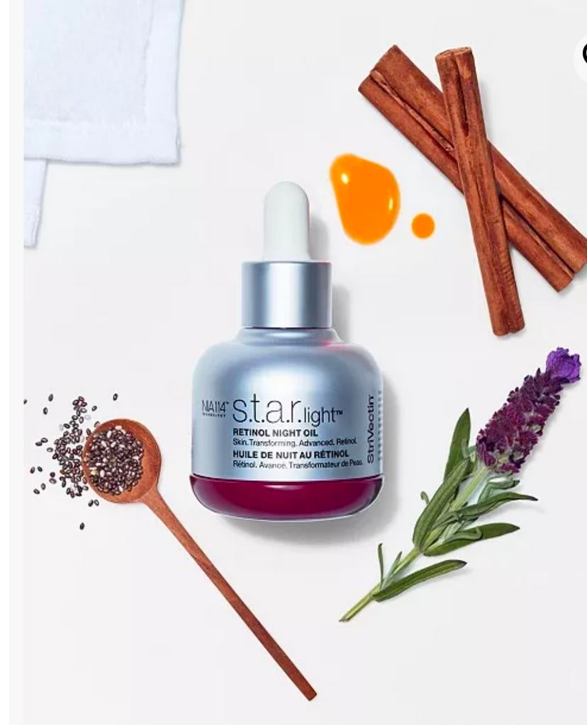 StriVectin S.T.A.R. Light Retinol Night Oil Nieuw 30ml, Ophalen of Verzenden, Nieuw, Gehele gezicht, Verzorging
