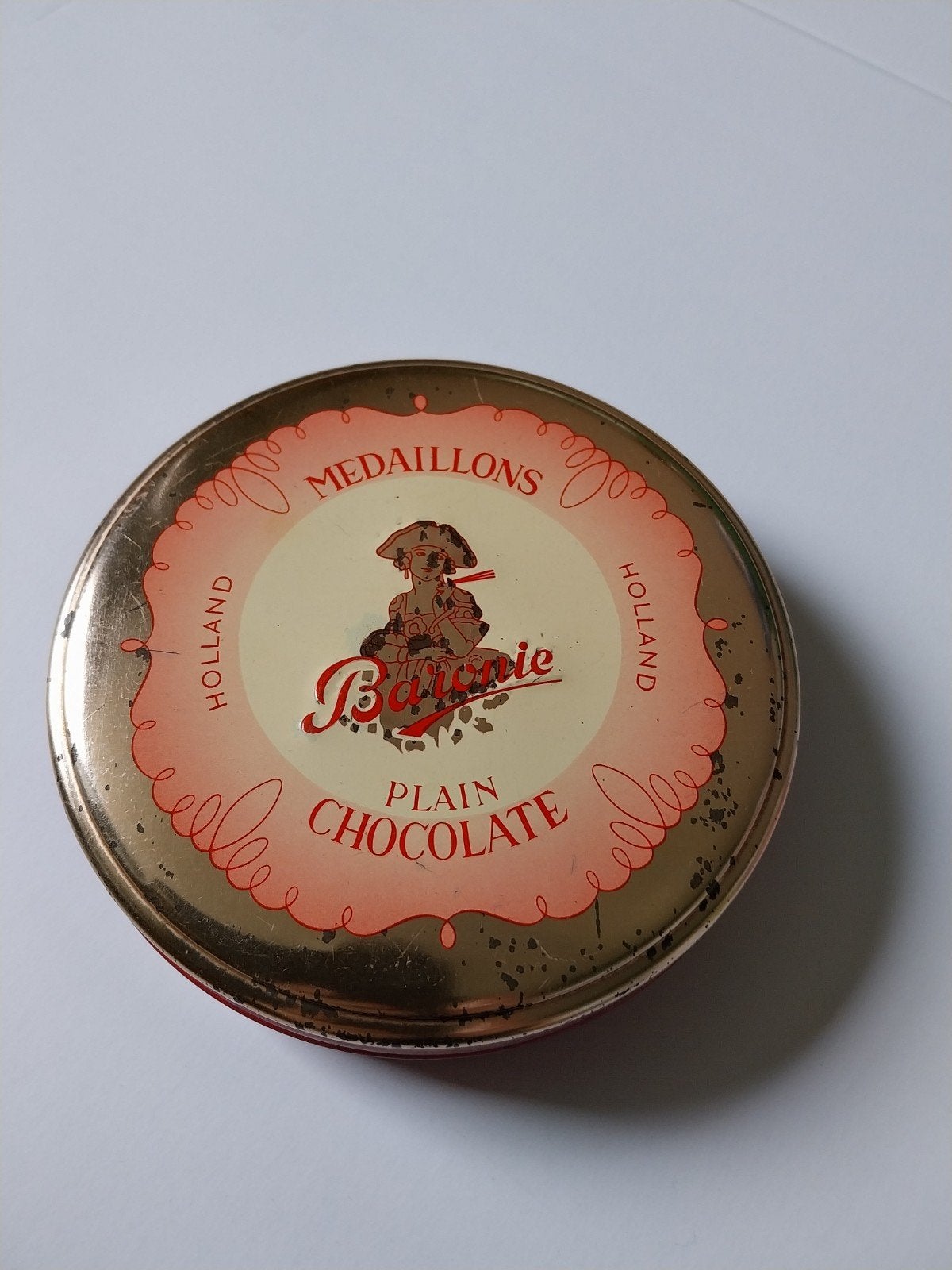 Vintage Baronie Medaillons Blikken - Plain Chocolate, Ophalen of Verzenden