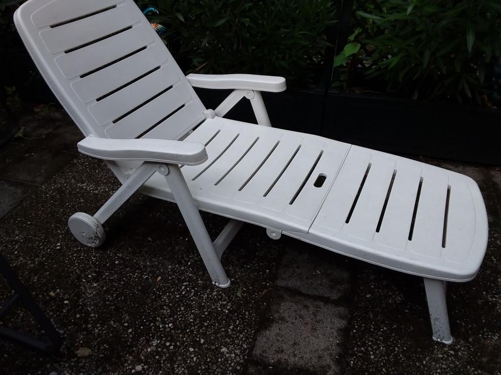 Tuin ligstoel flair plaisir, Ophalen, Zo goed als nieuw, Kunststof, Verstelbaar