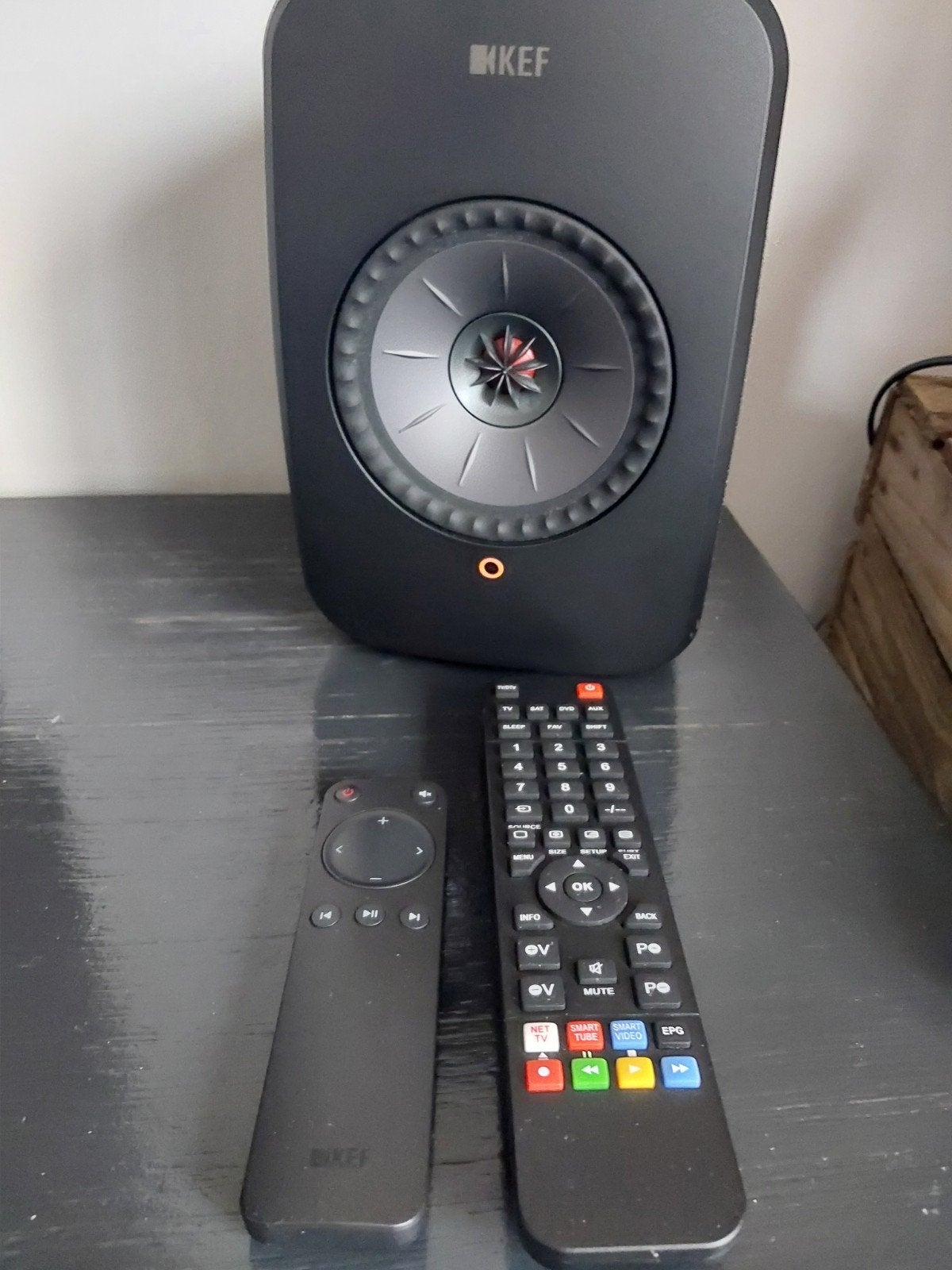 KEF LSX draadloze Hifi Luidsprekers - Zwart, Overige merken, Ophalen of Verzenden, Zo goed als nieuw, 60 tot 120 watt