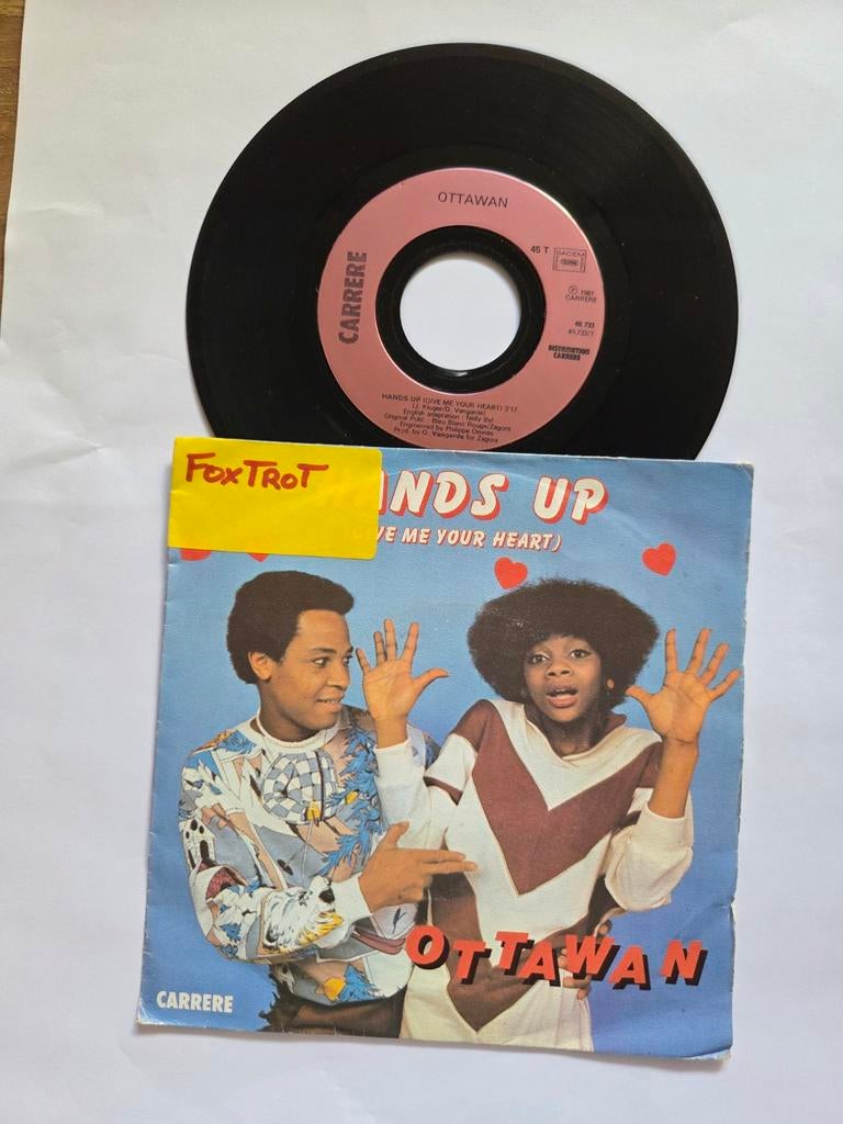 Ottawan - Hands up, Cd's en Dvd's, Vinyl Singles, Gebruikt, 7 inch, Single, Ophalen of Verzenden