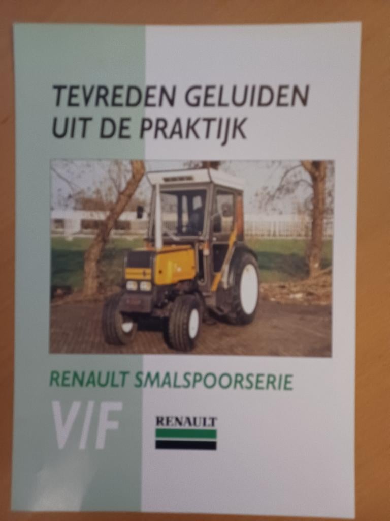 Folder Renault smalspoor serie V/F tractoren, Boeken, Verzenden, Gelezen, Tractor en Landbouw