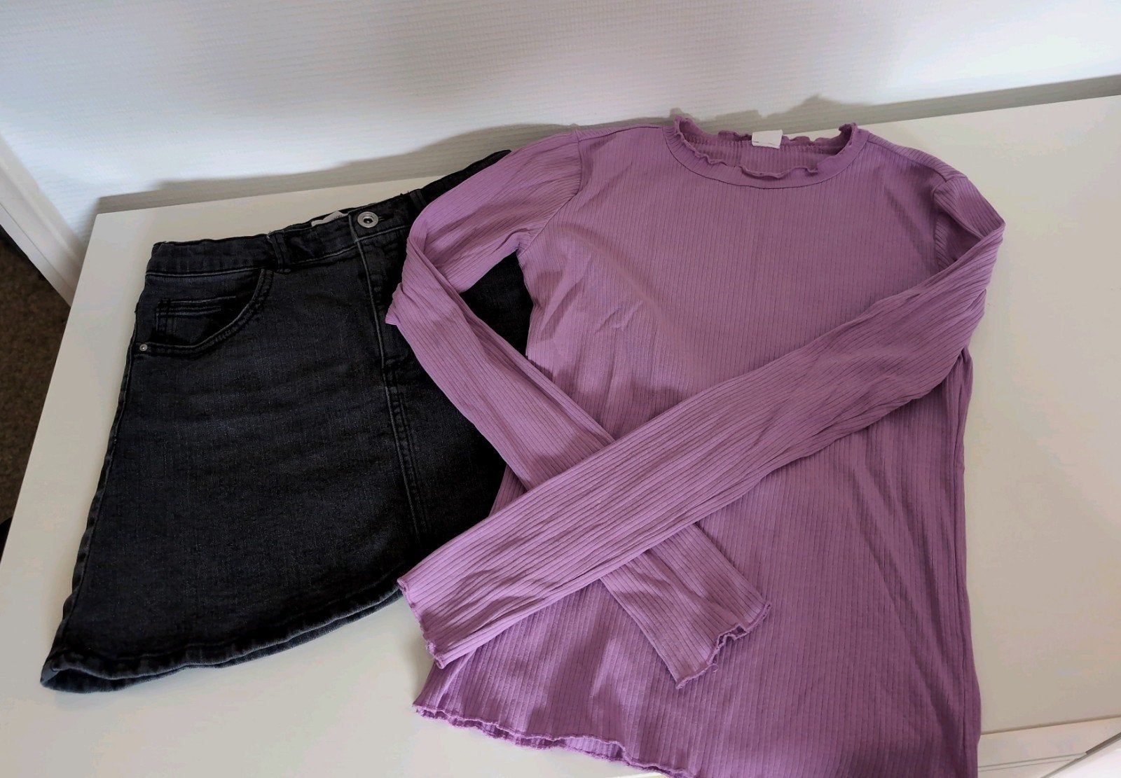 Zara rok met Hema shirt set zomer 158 164 zgan!, Ophalen of Verzenden, Zo goed als nieuw, Meisje