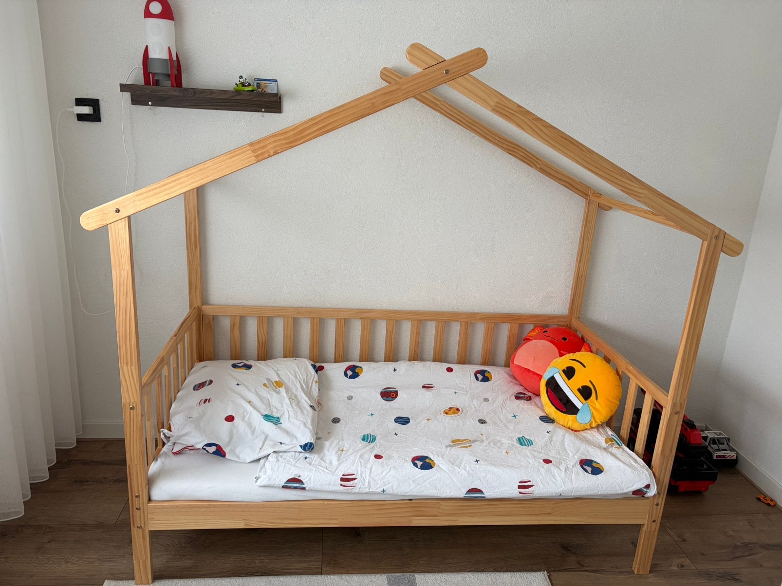 Huisbed, Ophalen, 70 tot 85 cm, 140 tot 160 cm, Zo goed als nieuw