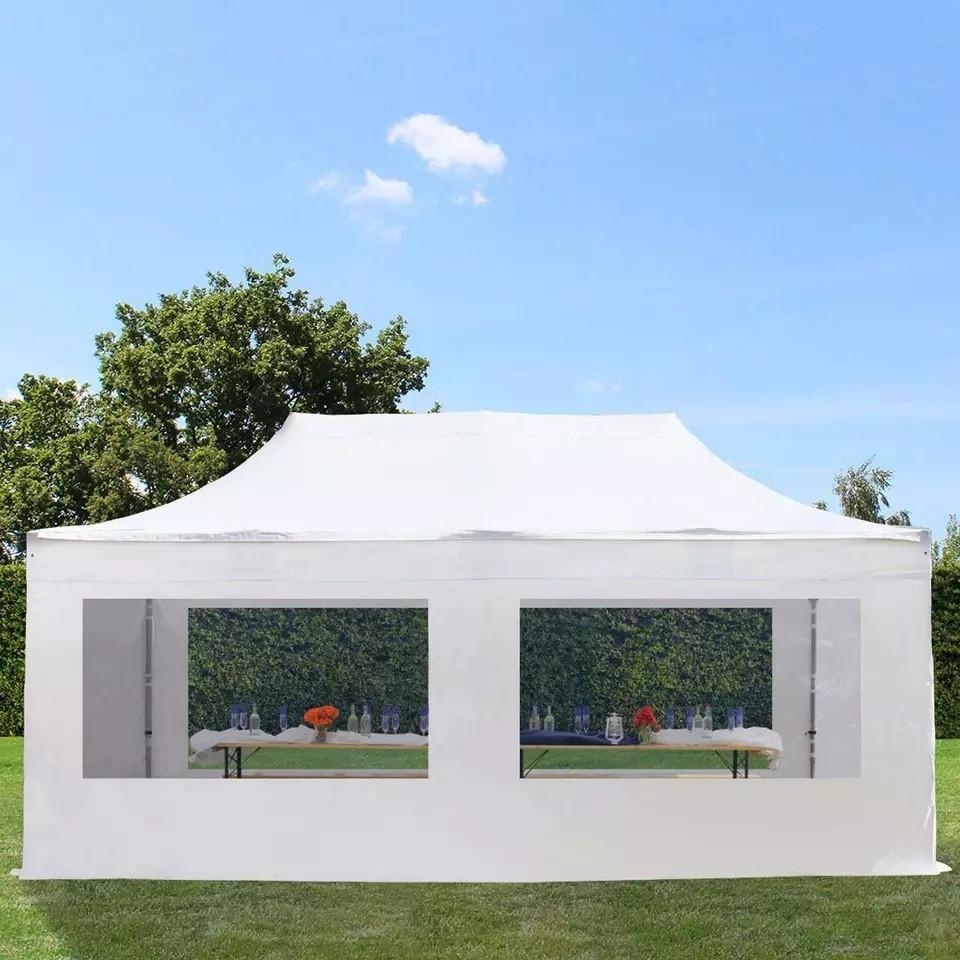 Professional Partytent Vouwtent Met Panoramavieuw 3x6m Wit, Ophalen of Verzenden, Nieuw, 5 tot 8 meter, Opvouwbaar