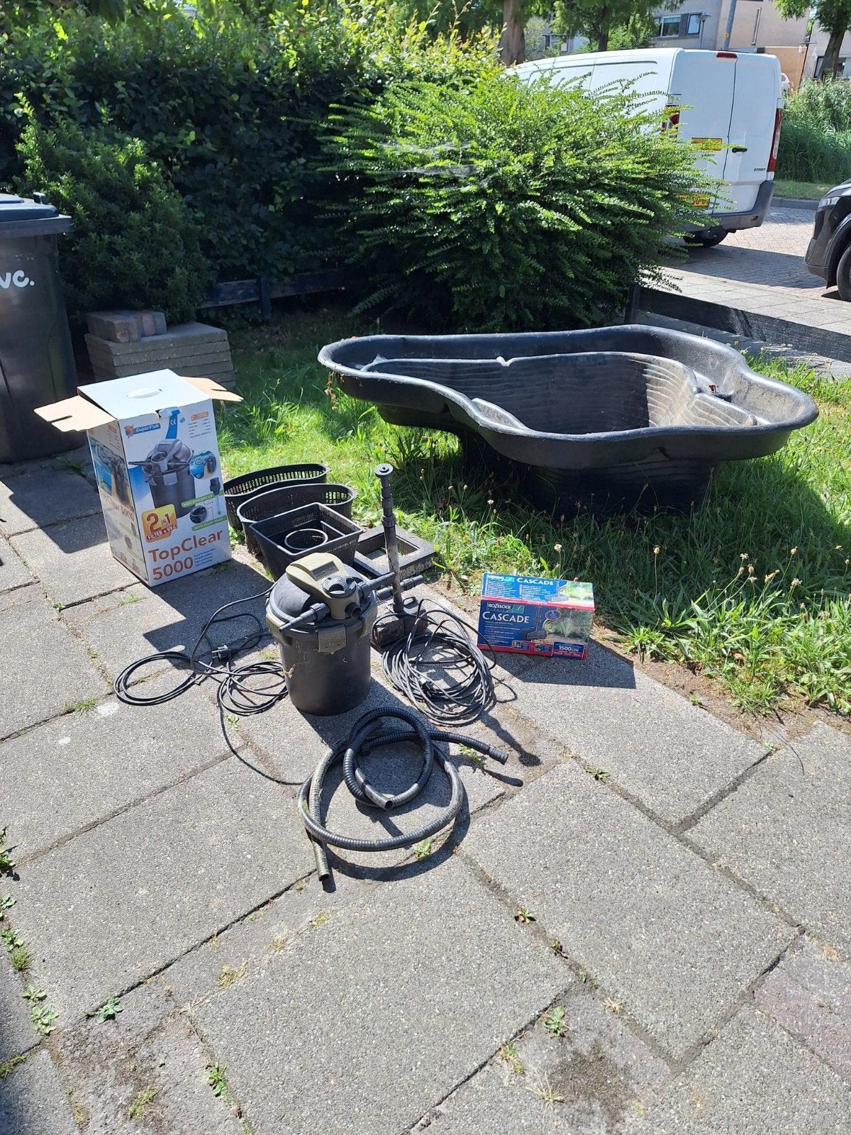 prima vijver en toebehoren, Ophalen, Gebruikt