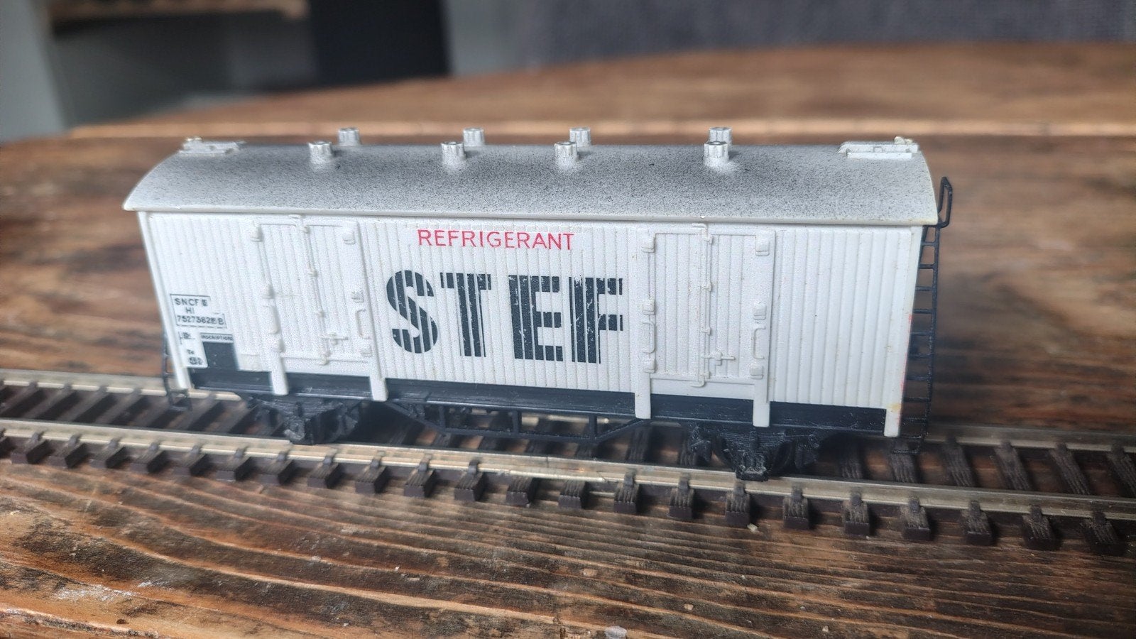 Meccano Hornby STEF Koelwagon - Modelspoor H0, Overige merken, Gebruikt, Gelijkstroom, Wagon