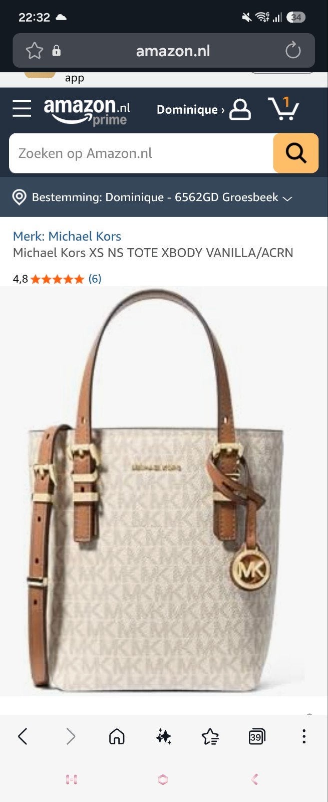 Micheal kors tasje GEZOCHT, Sieraden, Tassen en Uiterlijk, Tassen | Damestassen, Ophalen of Verzenden, Schoudertasje
