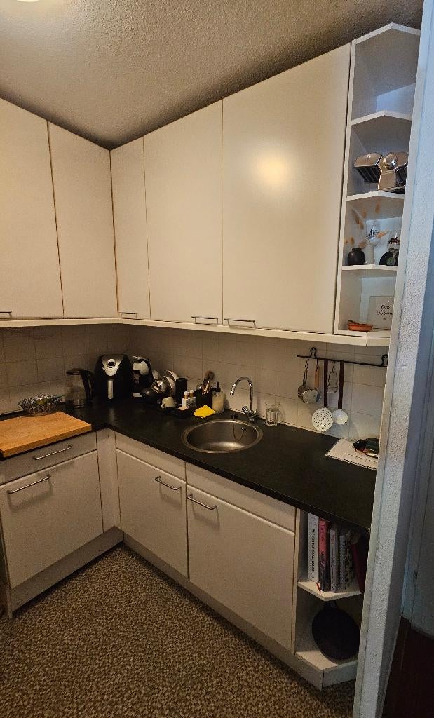 Keuken, Ophalen, Gebruikt, Wit, Hoekkeuken