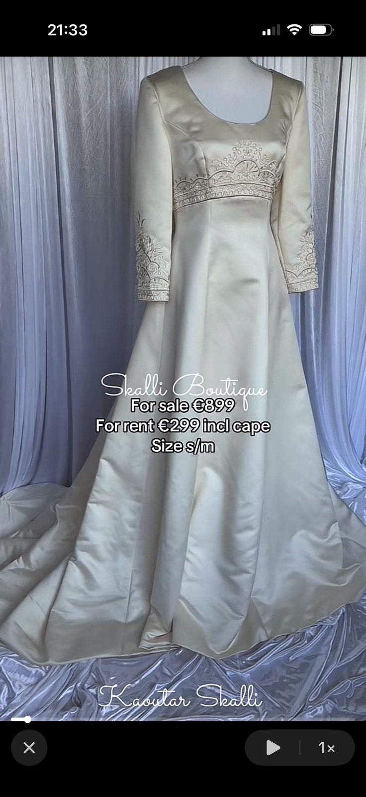 Hijab bridal dress, Ophalen of Verzenden, Zo goed als nieuw, Trouwjurk
