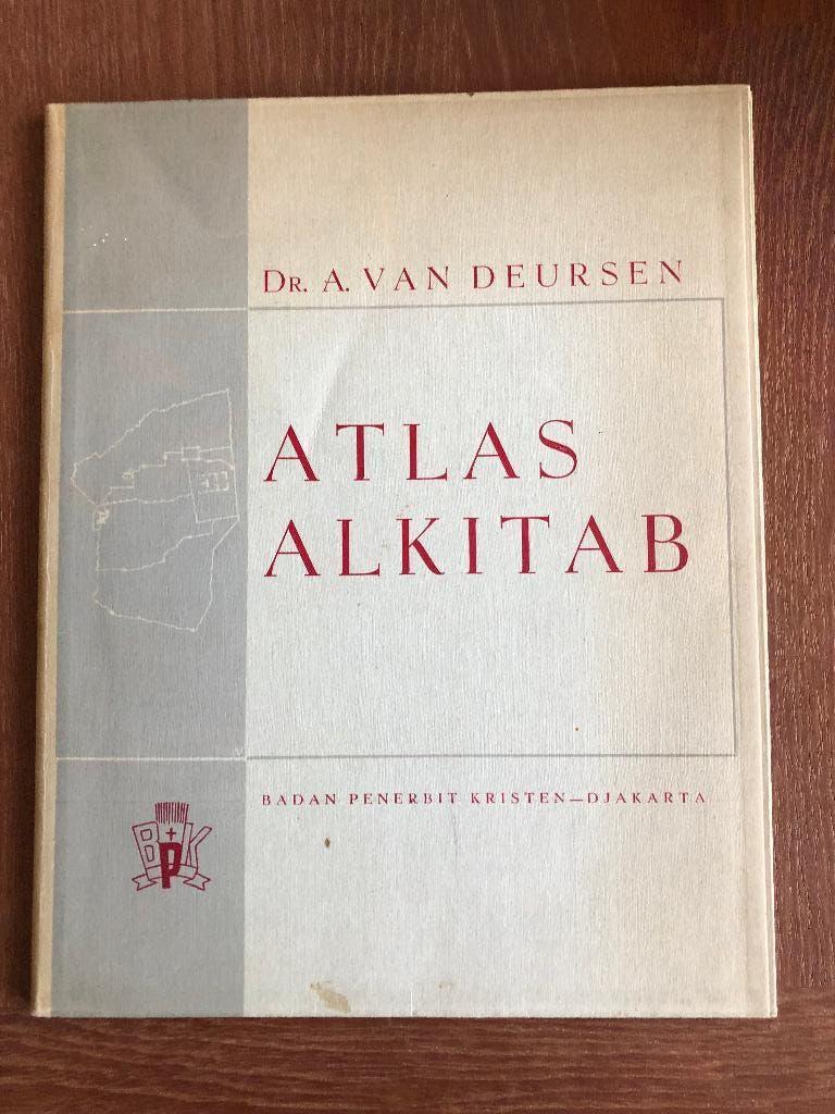 Indië. 1956 Dr. A. van Deursen: Atlas Alkitab. Badan Pener-, Boeken, Atlassen en Landkaarten, Gelezen, Verzenden, Landkaart, 1800 tot 2000