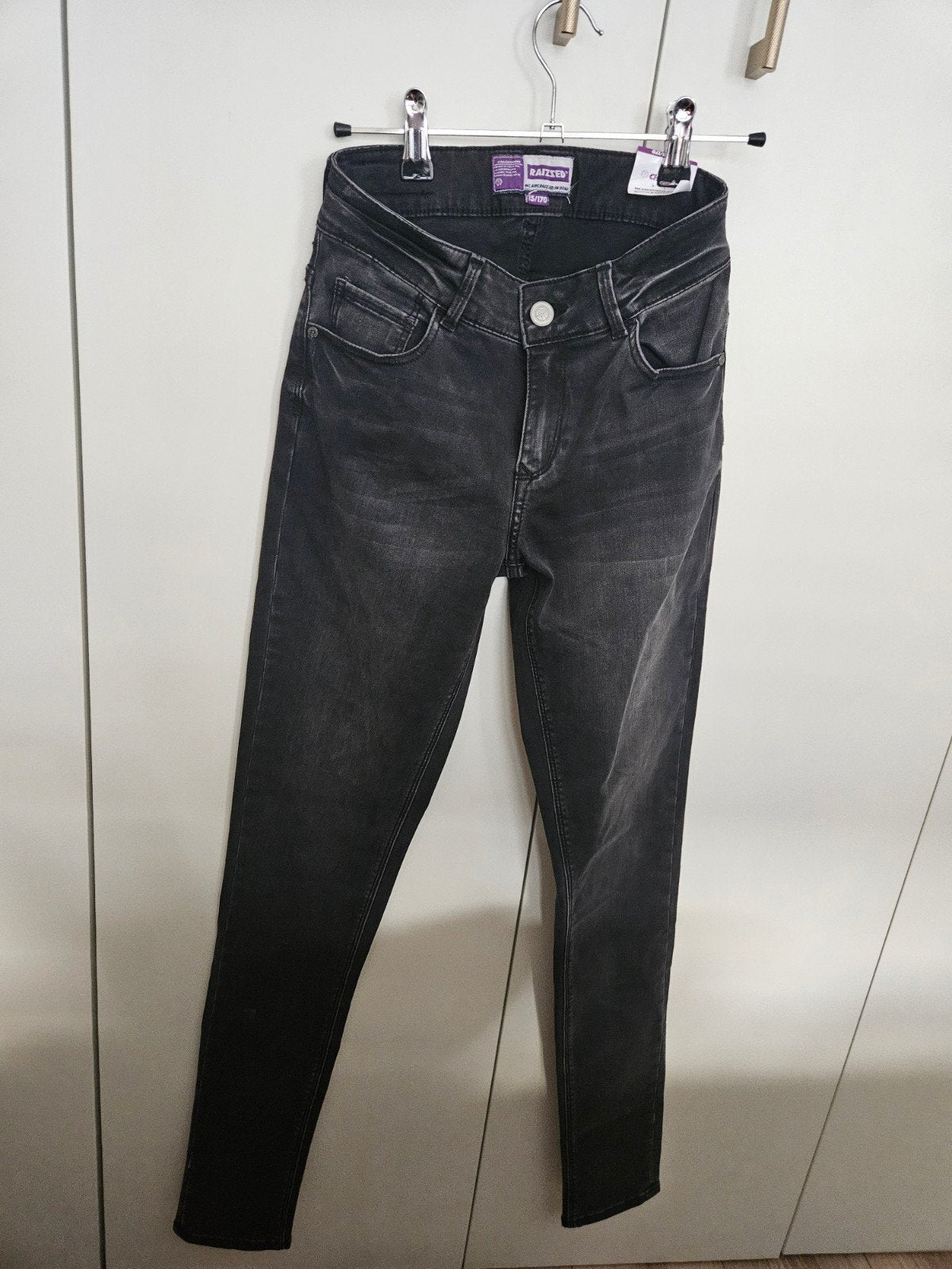 Raizzed High Waist Superskinny Jeans - Zwart, Broek, Meisje, Nieuw, Ophalen of Verzenden