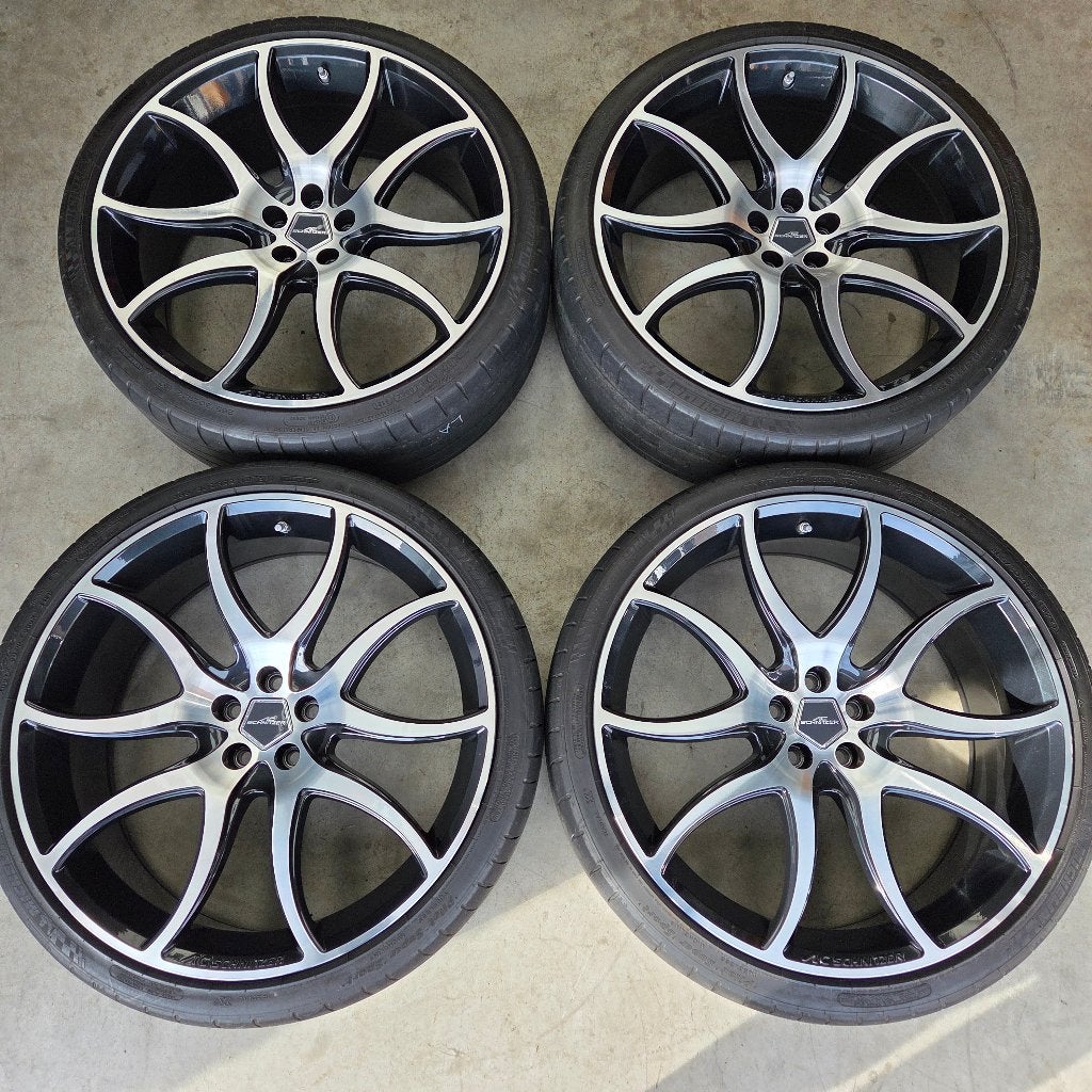 22 Inch AC Schnitzer BMW X3 G01 X4 G02 Michelin Zomerwielen, Gebruikt, 265 mm, Banden en Velgen, Overige maten