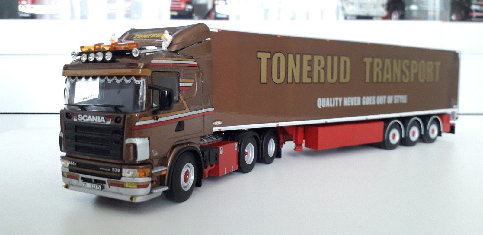 WSI Scania 4 serie TONERUD transport NOORWEGEN, Ophalen of Verzenden, Nieuw, Bus of Vrachtwagen, Wsi
