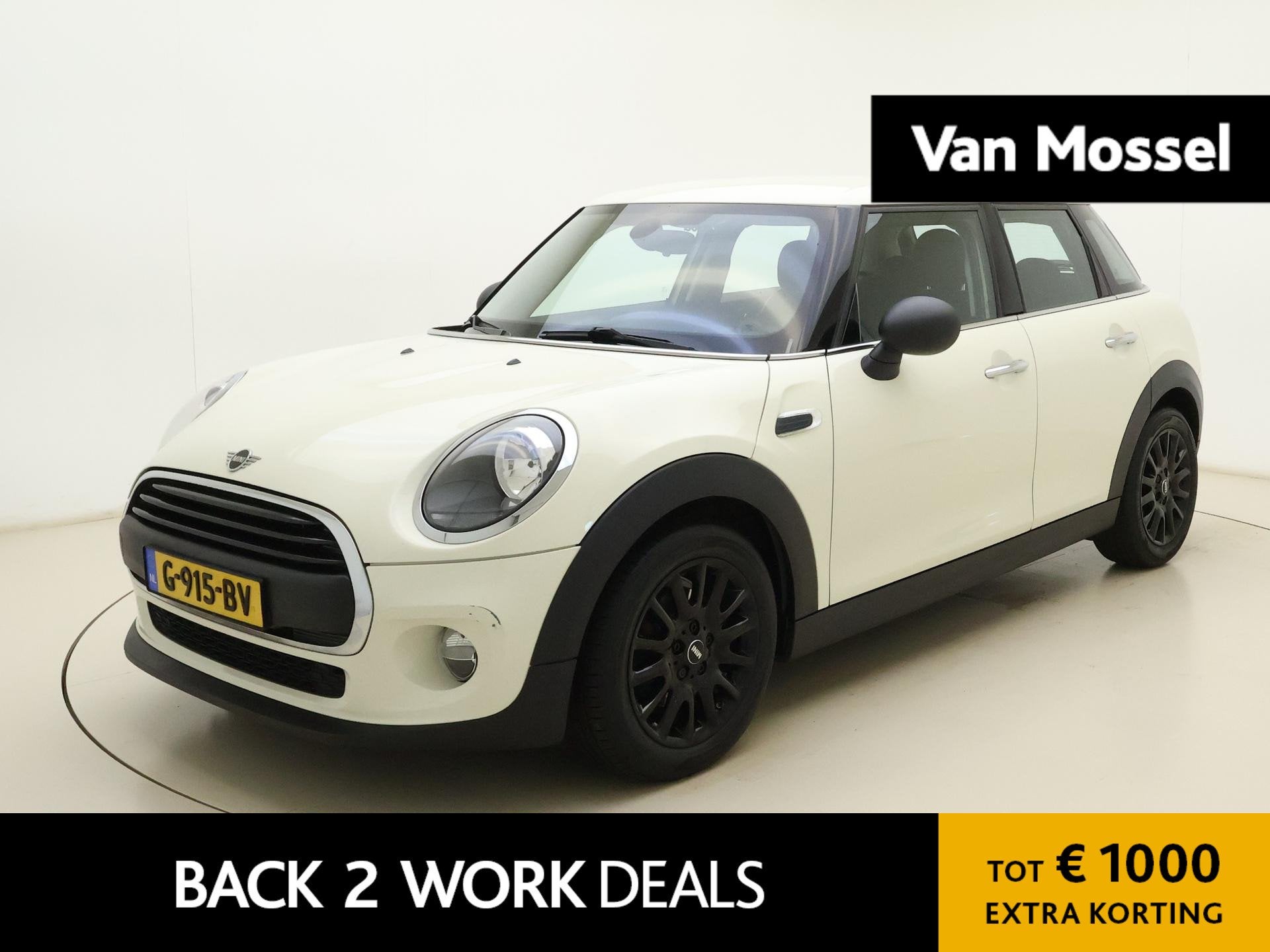 MINI 5-Deurs 1.5 One Business Edition | Airco | Lichtmetalen, Auto's, Voorwielaandrijving, 12 maanden, Stof, Gebruikt