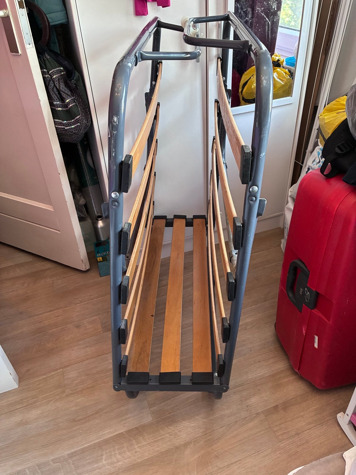 Opvouwbaar logeerbed met lattenbodem, Ophalen, Gebruikt, Eenpersoons, 80 cm
