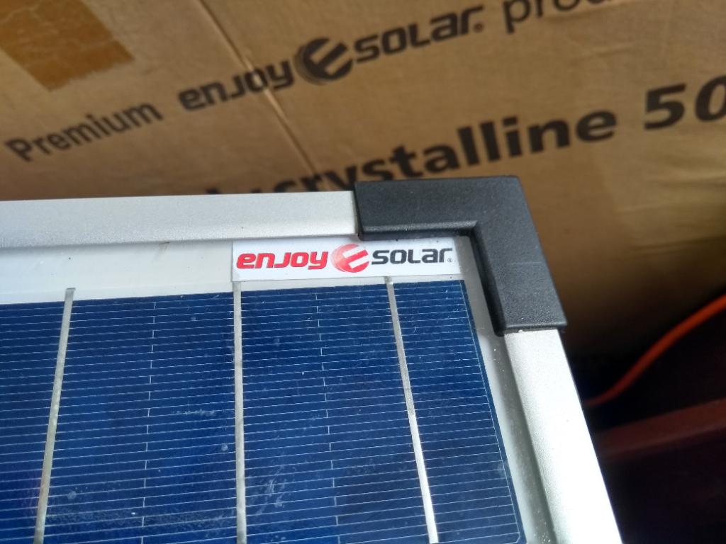 Zonnepaneel 50W Enjoy solar polycristalline, Ophalen, Zo goed als nieuw