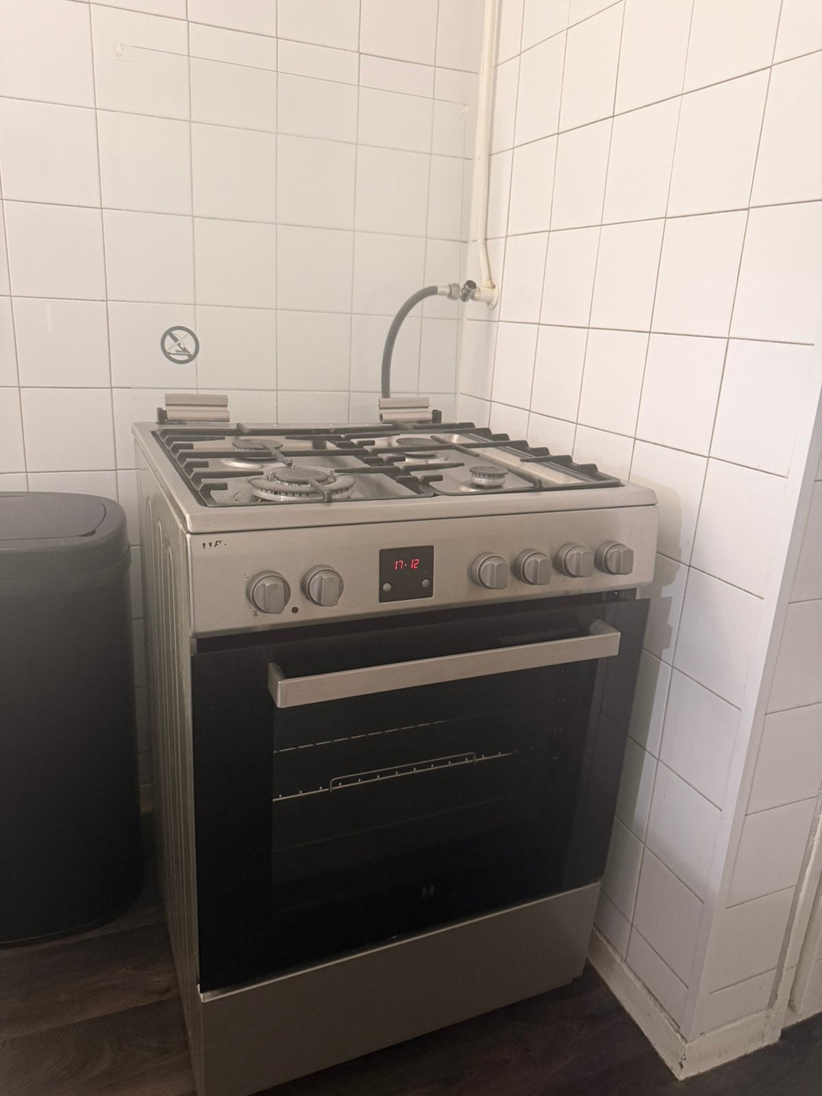 Etna gasfornuis met oven met glasplaat, Ophalen, Gebruikt, 4 kookzones, Gas