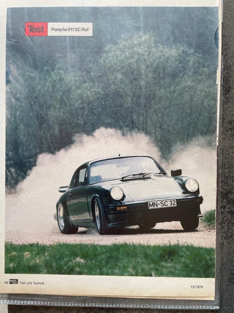 Test van Porsche 911 SC Ruf, 1978, Gelezen, Ophalen of Verzenden, Auto Motor und Sport, Porsche